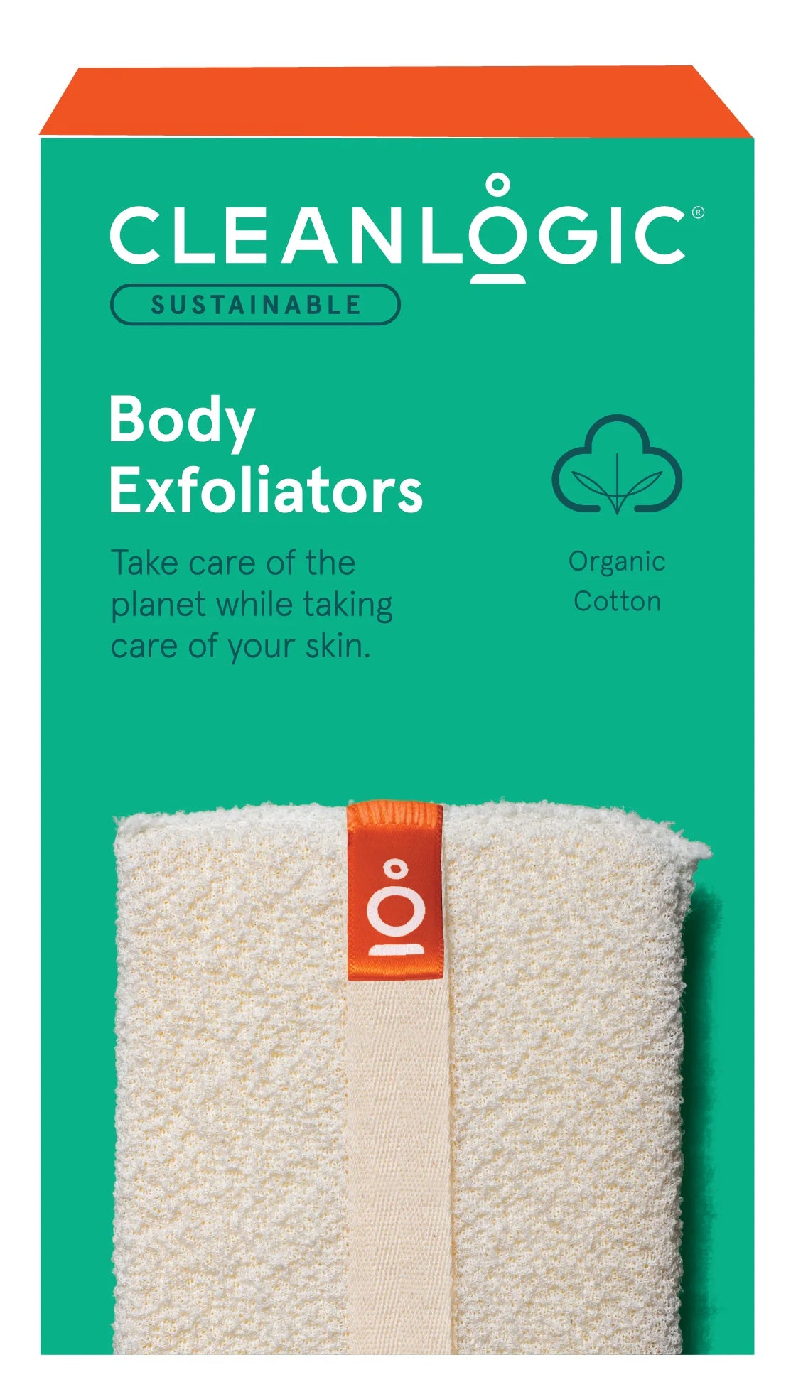 Cleanlogic Sustainable Body Exfoliator Scrubber - Eco-Friendly Bamboo Fiber Loofah for Smooth Skin | Perfect for Shower, Spa & Self-Care Routine