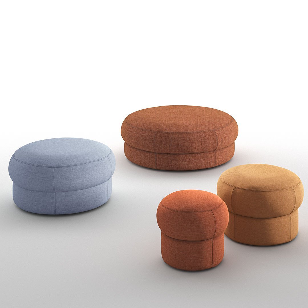 Sylvain Willenz Cepe Pouf Arrmet - Modern Designer Ottoman for Living Room, Bedroom & Office - Stylish Footrest and Extra Seating
