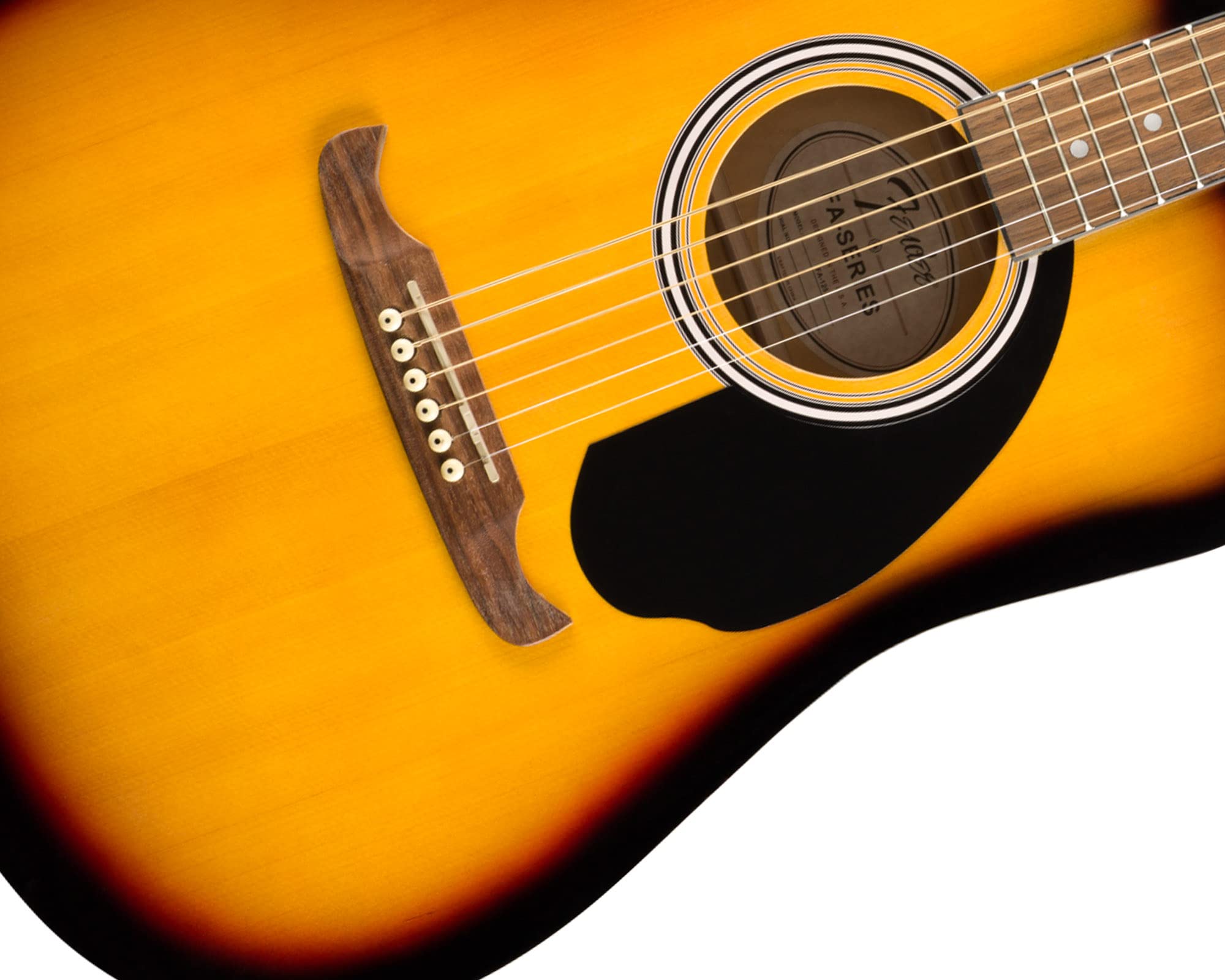 Fender FA-125 Dreadnought Acoustic Guitar Sunburst Bundle with Hard Case, Tuner, Strap, Strings, Picks & Instructional DVD - Perfect for Beginners, Campfires, Live Performances & Home Practice
