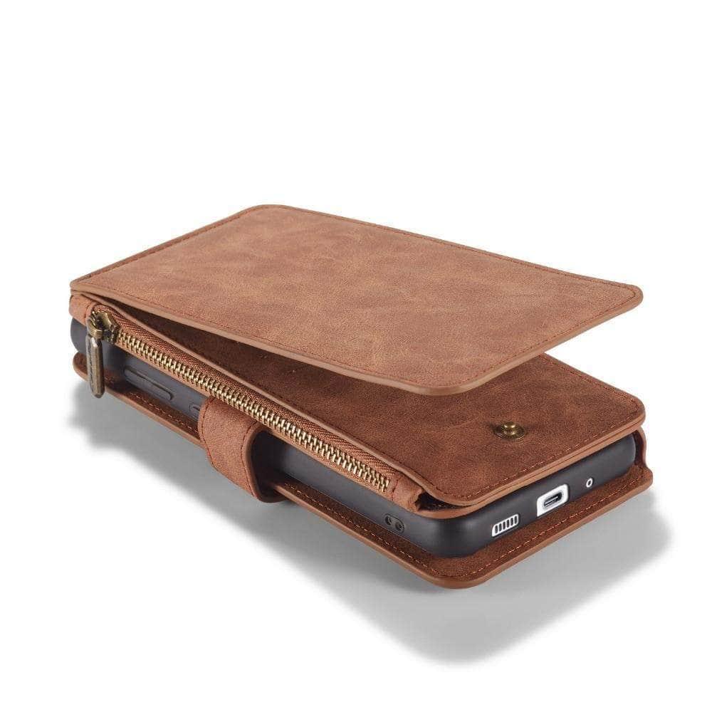 Magnetic Detachable PU Leather Case for Samsung Galaxy S21 - Slim Protective Cover with Strong Magnets for Easy Attachment | Perfect for Work, Travel & Everyday Use