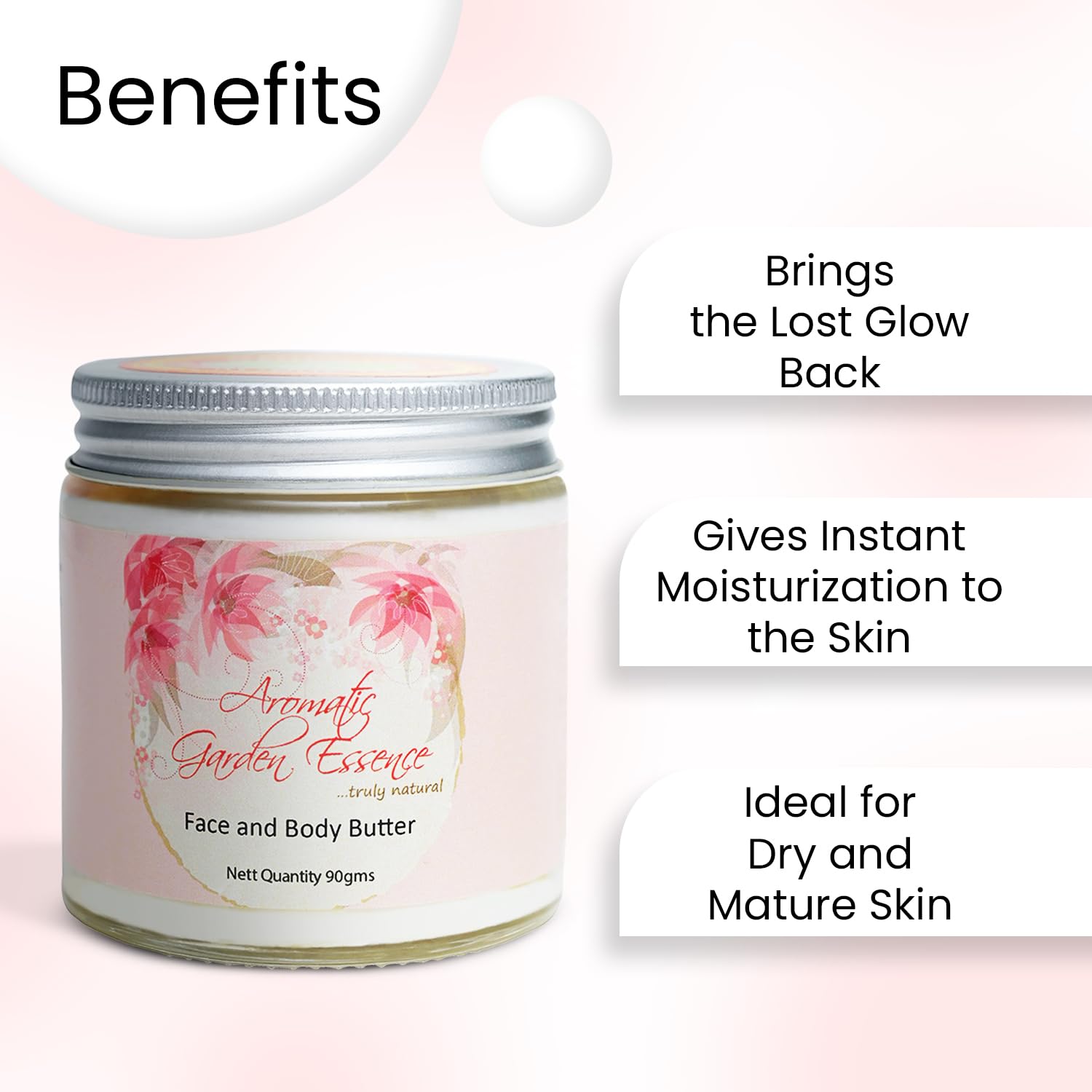 AGE Face & Body Butter for Dry Skin - Intense Moisturizing Shea Butter Cream | Non-Greasy, Fast Absorbing | Deep Hydration for Very Dry Skin (90g) | Perfect for Winter Care, Night Routine & Sensitive Skin Relief