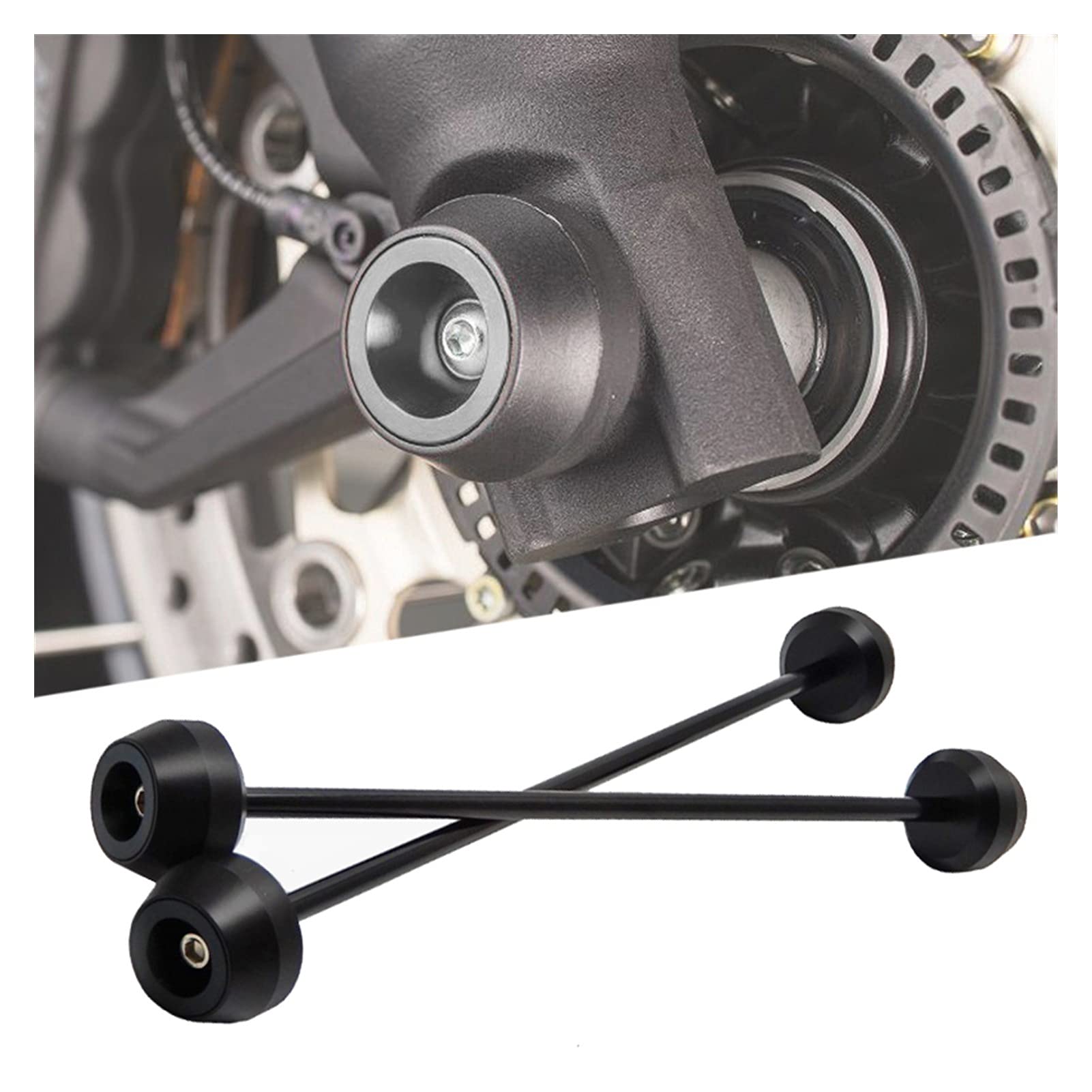 BMW F850 GS F850GS 2017-2020 Motorcycle Crash Protection - CNC Drop Absorber Protector for Front & Rear Wheels | Anti-Fall Accessories for Off-Road & Adventure Riding