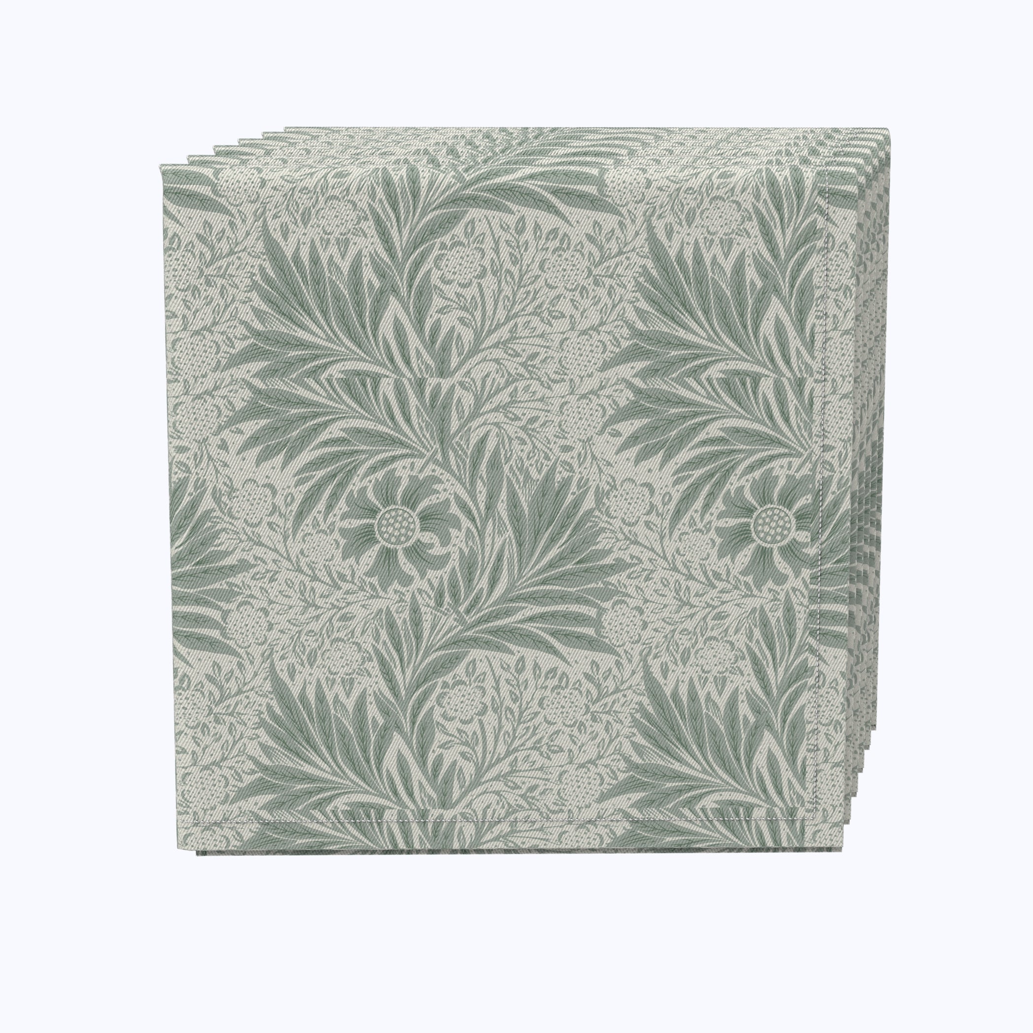 Floral Cotton Napkins Set of 80 - Soft & Absorbent 100% Cotton Dinner Napkins for Wedding, Party & Everyday Use - Elegant Table Linens for Dining Room Decor & Special Occasions