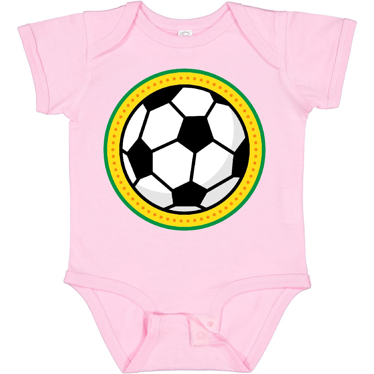Inktastic Cute Soccer Ball Design Baby Bodysuit - Soft Cotton Infant Onesie for Boys & Girls - Perfect for Sports Fans, Game Day, and Playtime