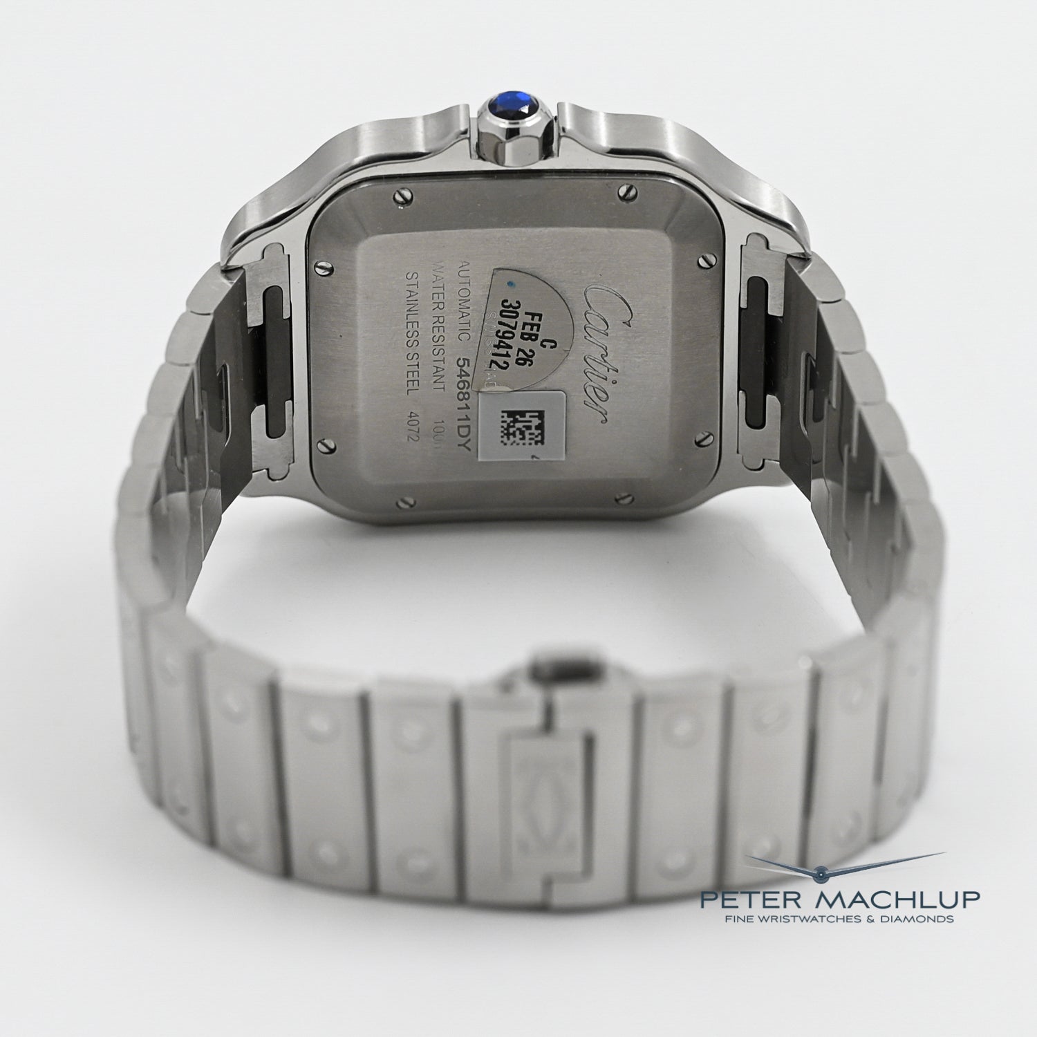 Cartier Santos LM Automatic Watch for Men - Luxury Swiss Stainless Steel Timepiece with Sapphire Crystal - Perfect for Business, Formal Events & Everyday Wear