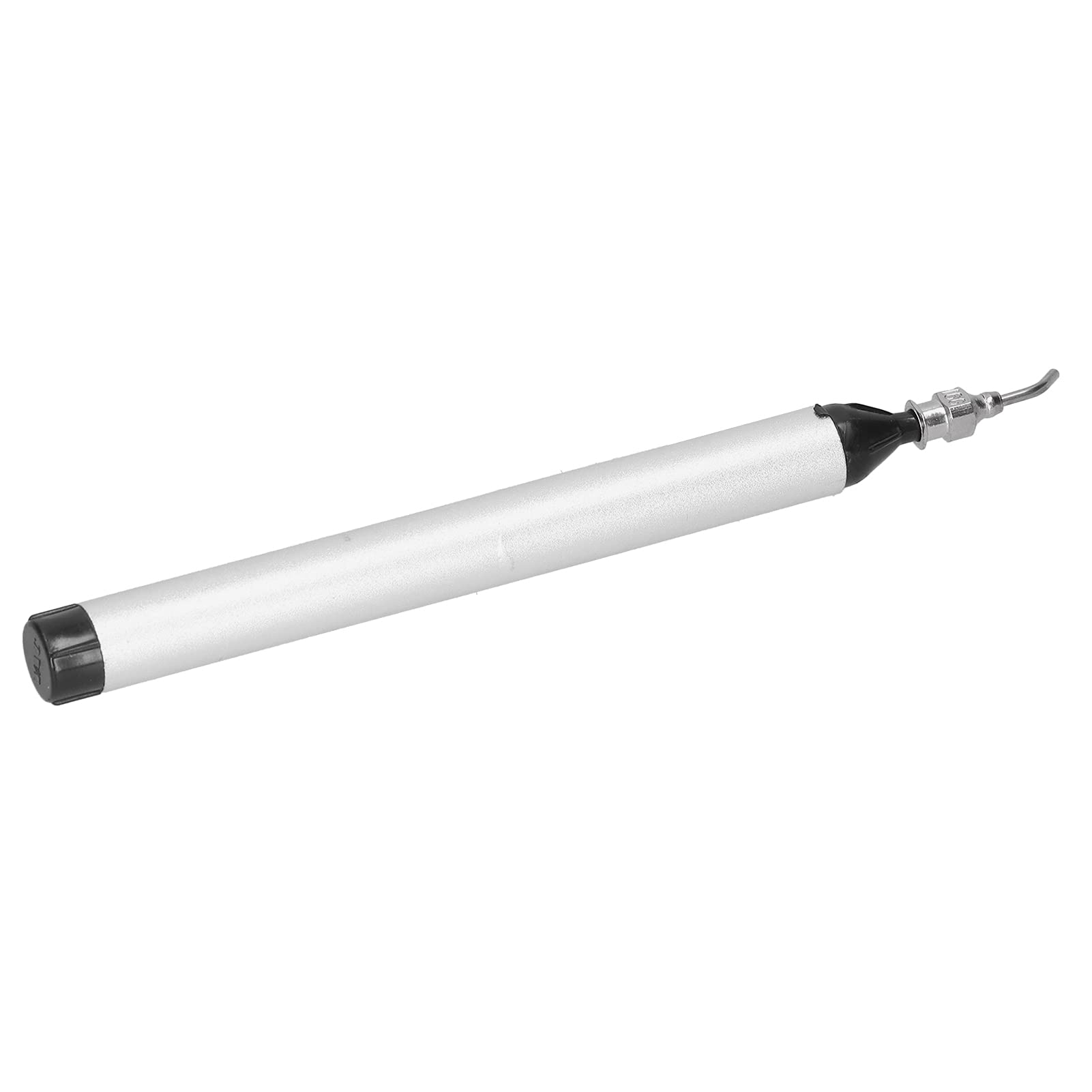 Anti Static Vacuum Suction Pen - Aluminum Silver Handheld Dust Remover Tool with 3 Replaceable Suckers (TU-939) | Perfect for Electronics Repair, PC Cleaning & Craft Work
