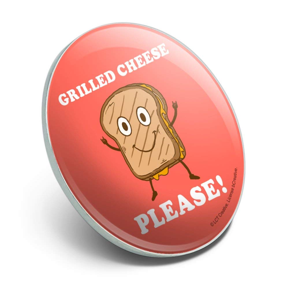 Funny Grilled Cheese Sandwich Metal Lapel Pin - 1.1