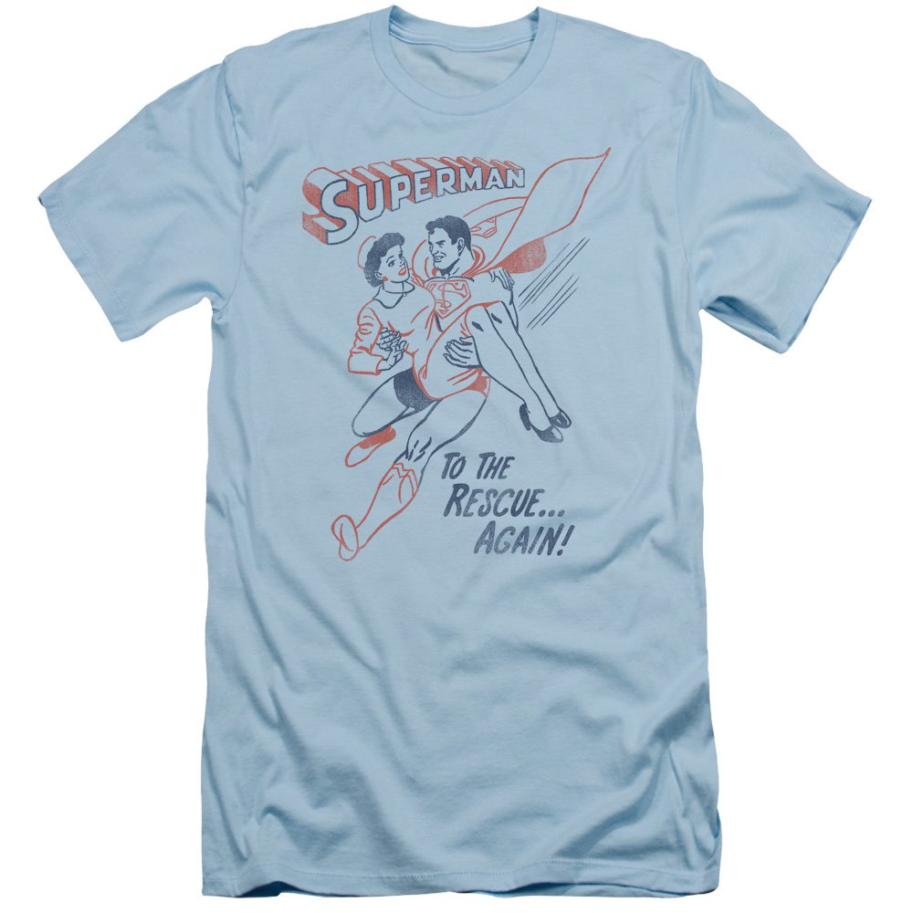Superman to The Rescue Slim Fit Unisex T-Shirt for Men & Women - Casual Wear, Cosplay, Superhero Fan Gift