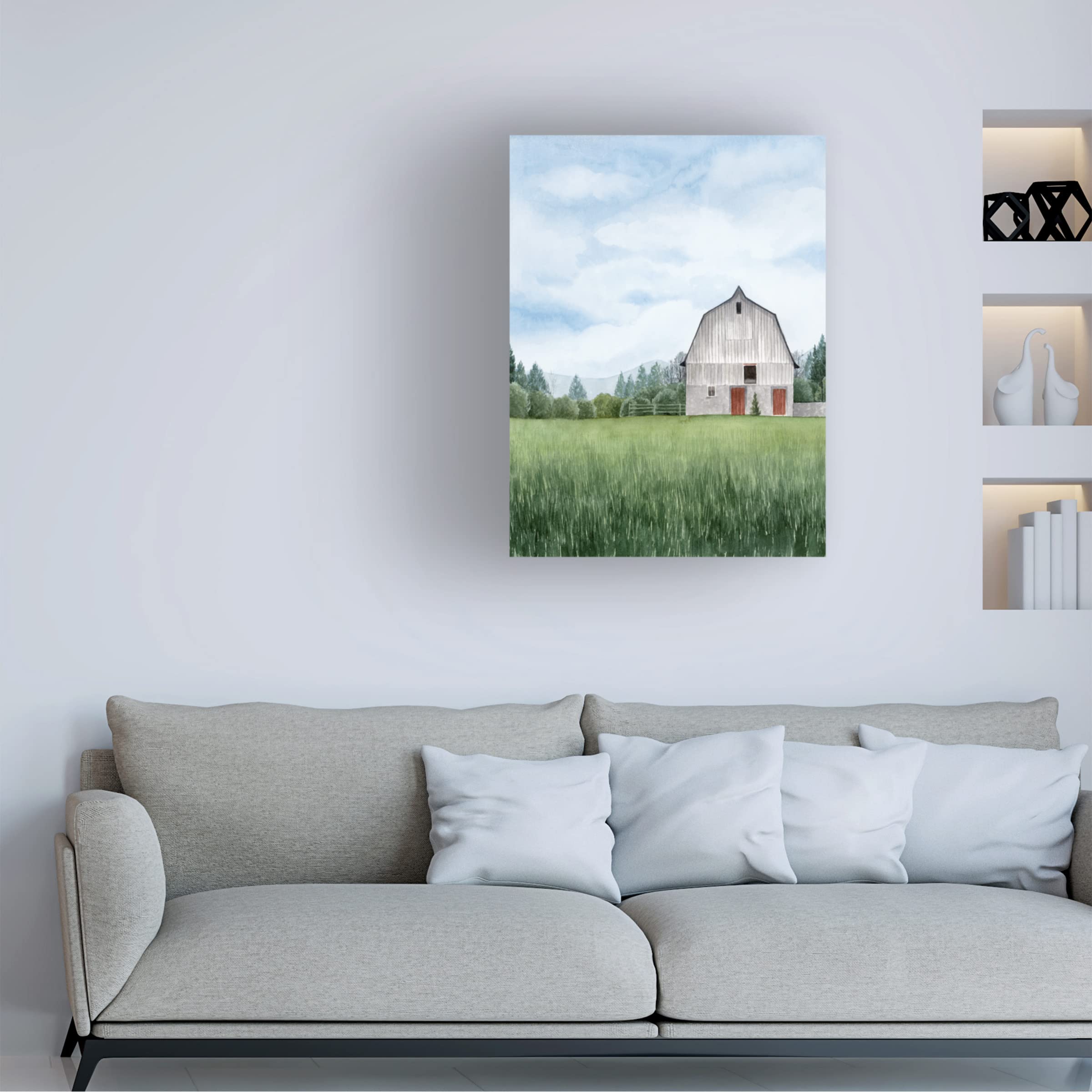 Grace Popp 'Northern Acreage I' Canvas Art Print - Landscape Wall Decor for Living Room, Bedroom & Office - Premium Trademark Fine Art