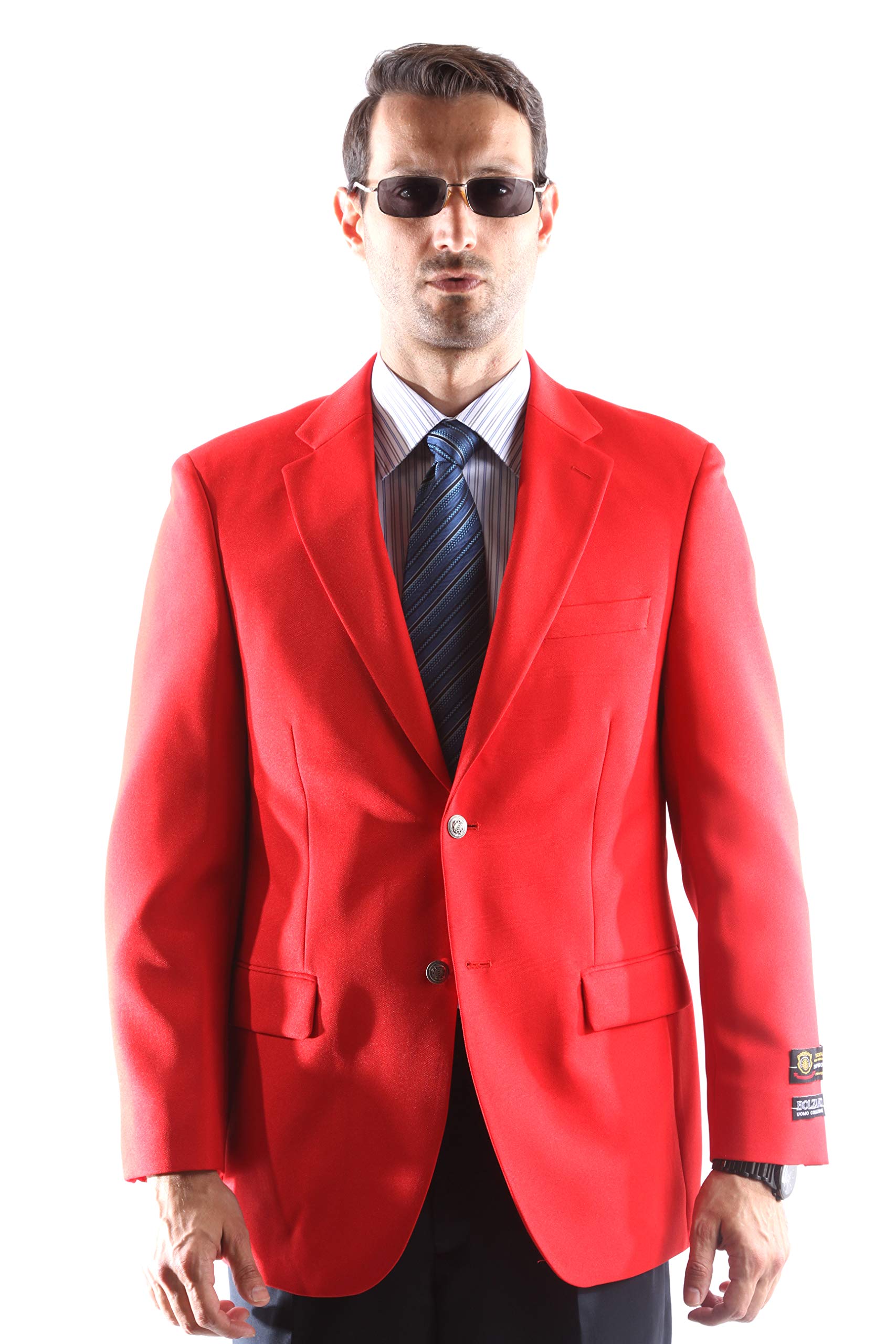 Stylish Men's Single Breasted 2-Button Blazer Jacket for Business, Office & Formal Occasions | Slim Fit Suit Coat