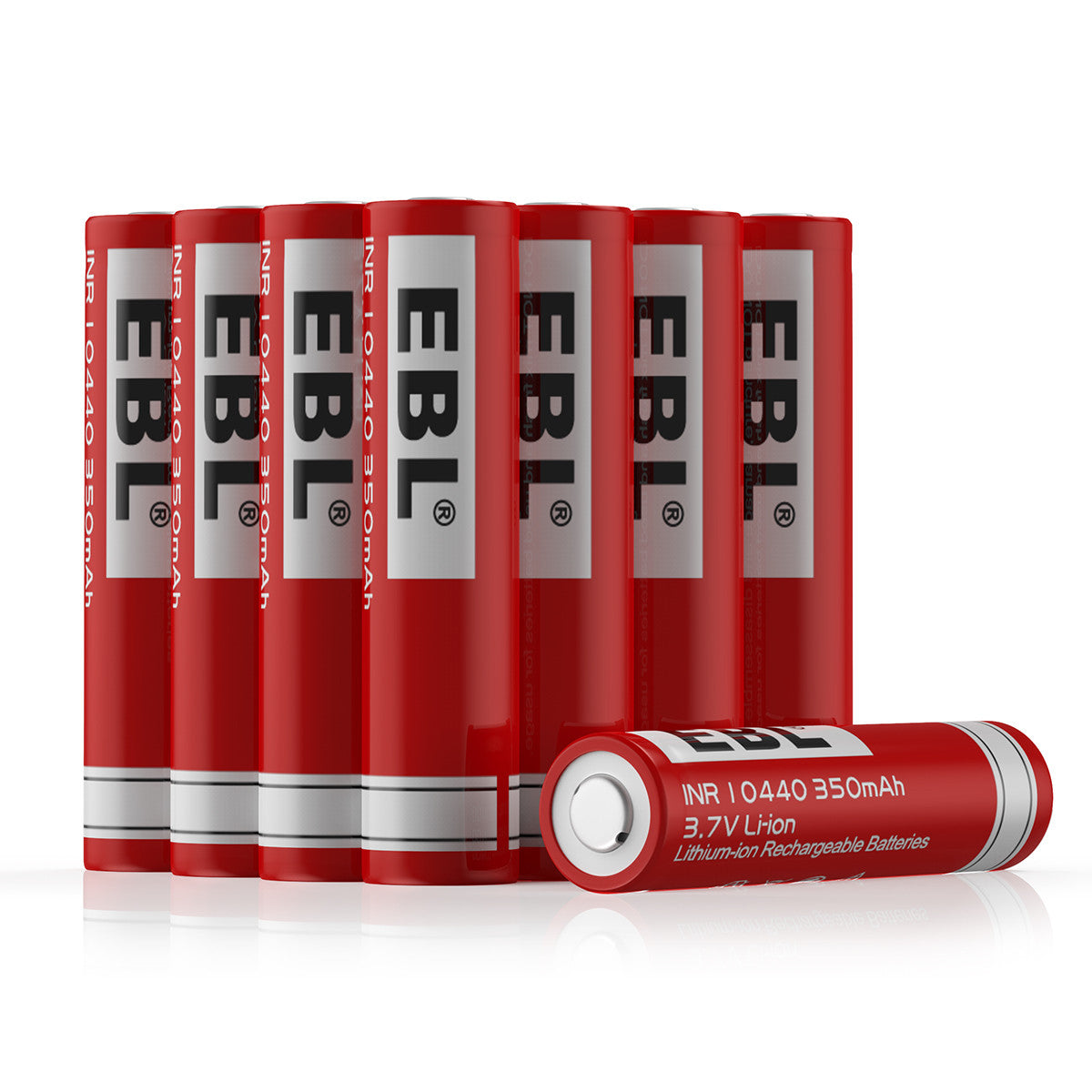 EBL 10440 3.7V 350mAh Lithium Ion Rechargeable Batteries - Long Lasting Power for Flashlights, Toys, and Electronic Devices