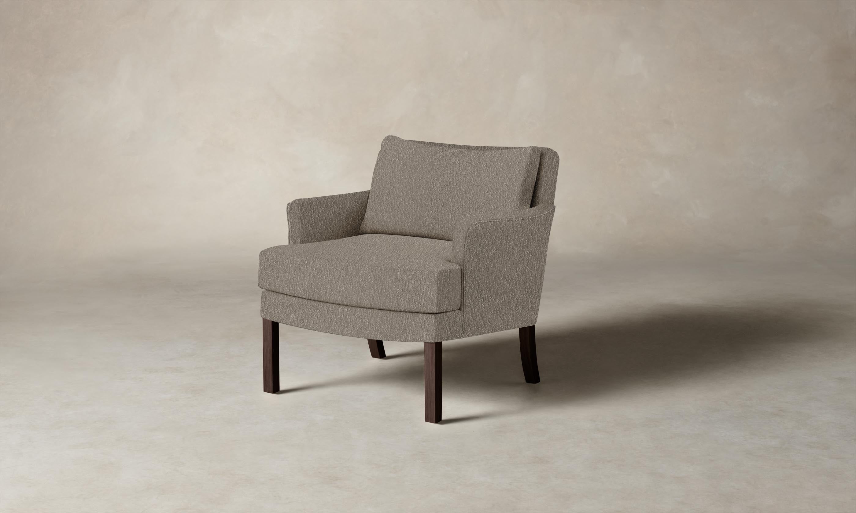 Kaye Chair - Premium Performance Bouclé Morel Upholstered Accent Chair for Living Room, Bedroom & Office Decor