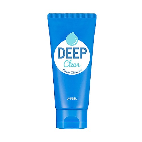 A'PIEU Deep Clean Foam Cleanser 130ml - Oil Control & Pore Refining Facial Wash for Acne-Prone Skin | Daily Skincare Routine, Morning & Night Cleansing