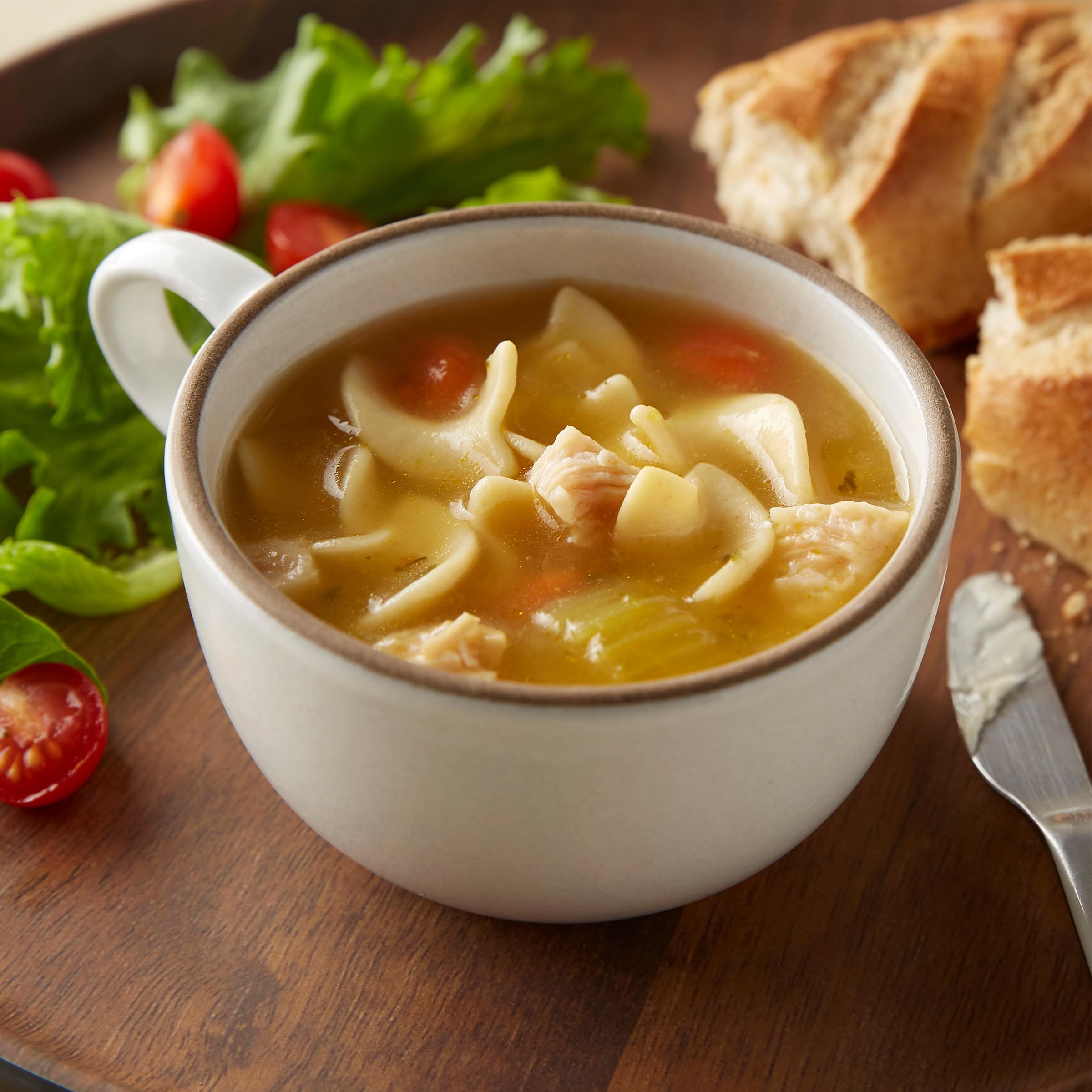 Progresso Low Sodium Roasted Chicken Noodle Soup - 18.5 oz Canned Soup (Pack of 12) | Healthy Ready-to-Eat Meal for Quick Lunch, Camping & Emergency Food Supply