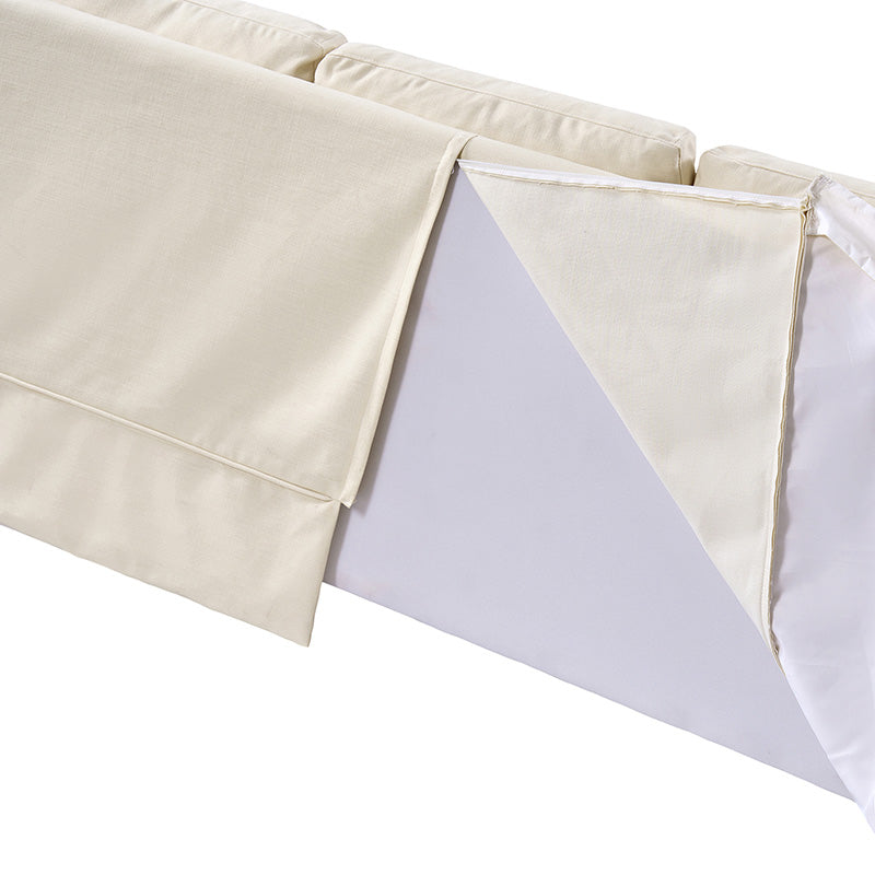 Belanda Linen Fabric Sofa with Removable Slipcover - Perfect for Living Room, Lounge & Cozy Home Decor