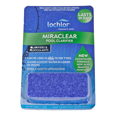 LO CHLOR Miraclear Cubes 35GM - Pool Clarifying Tablets for Cloudy Water | Fast-Acting Swimming Pool Water Clarifier | Perfect for Backyard Pools, Spas & Hot Tubs