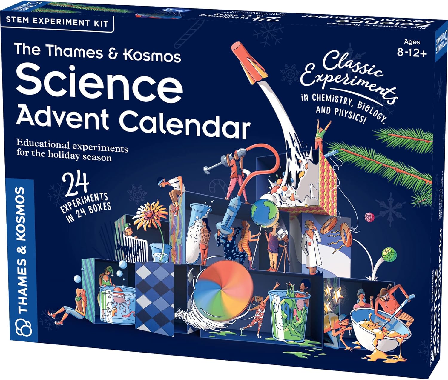Thames & Kosmos Science Advent Calendar - 24 Days of STEM Experiments & Educational Activities for Kids - Perfect for Holiday Learning & Christmas Countdown