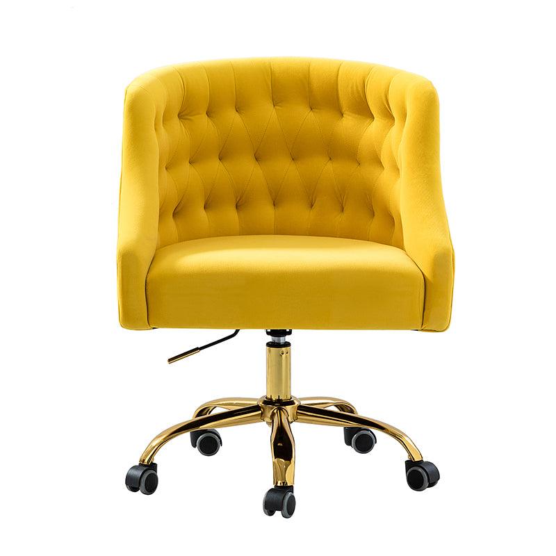 Penelope Velvet Tufted Office Chair - Ergonomic Executive Desk Chair with Lumbar Support - Perfect for Home Office, Gaming & Workspace Comfort
