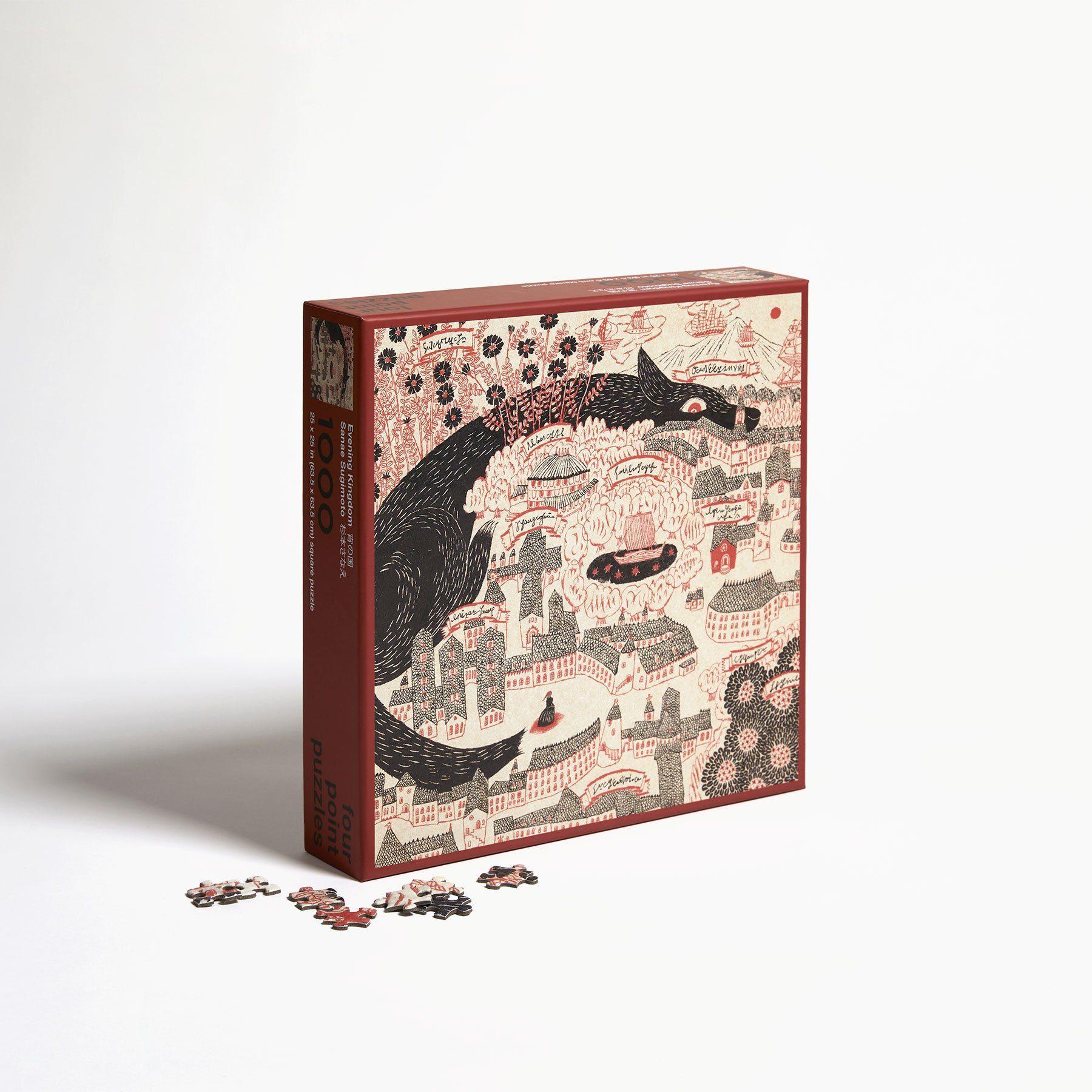 Evening Kingdom 1000 Piece Jigsaw Puzzle by Four Point Puzzles - Perfect for Family Game Night, Relaxation & Home Decor