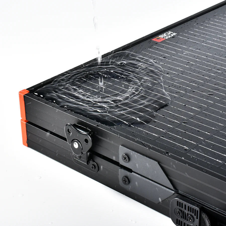 100W Portable Solar Panel Briefcase - High Efficiency 100 Watt Foldable Solar Charger for EcoFlow, Bluetti, Hysolis | Perfect for Camping, RV Trips & Emergency Power Backup