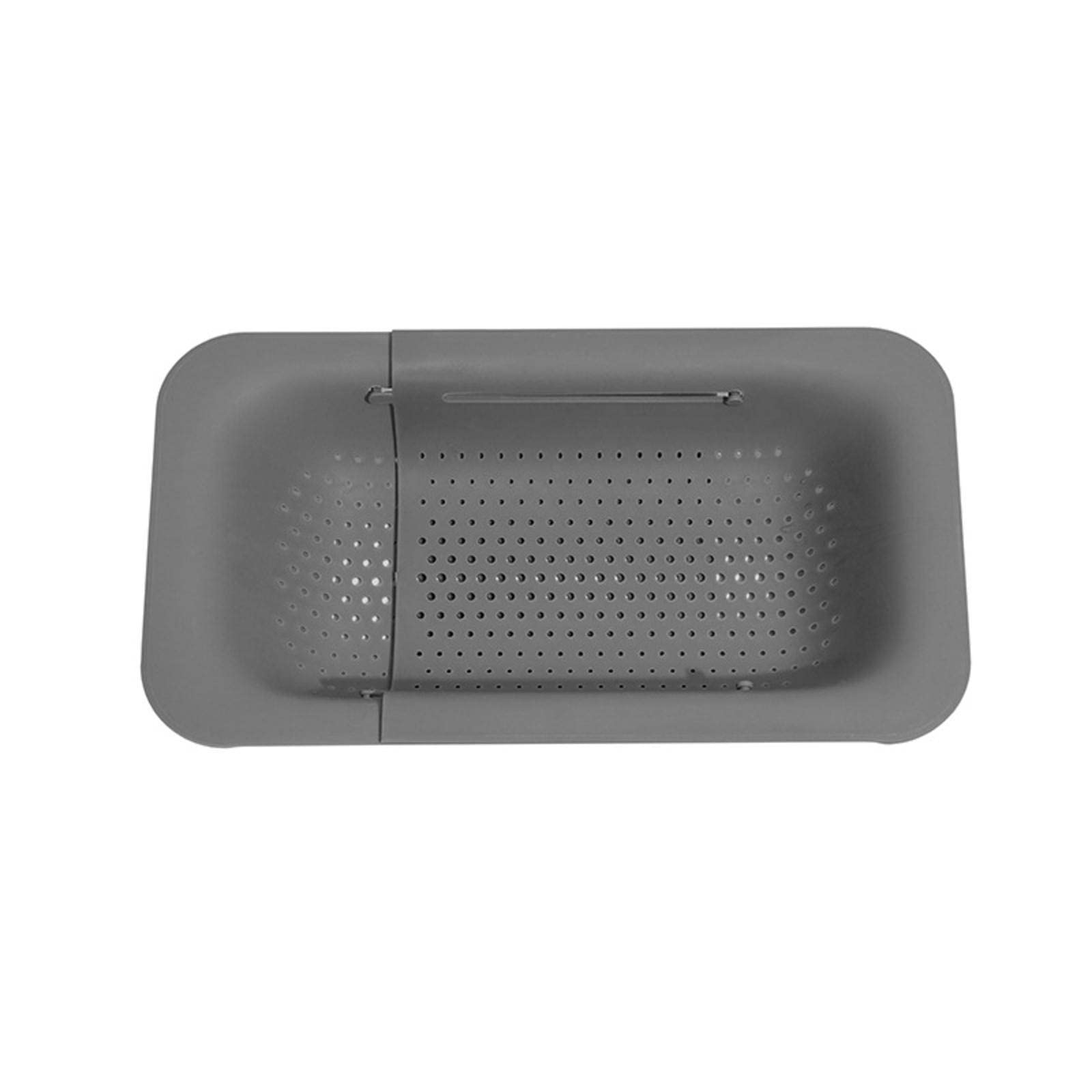 MOUMO Retractable Plastic Sink Drain Basket - Expandable Vegetable Washing Basket for Kitchen, Dish Drying Rack & Produce Strainer - Perfect for Washing Fruits, Vegetables and Draining Dishes in Modern Kitchens