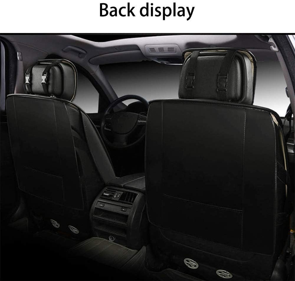 Surekit Hyundai Tucson 5-Seat Car Seat Covers - Premium PU Leather Seat Protector with Comfort Cushion, Black & Red - Perfect for Daily Commute & Road Trips