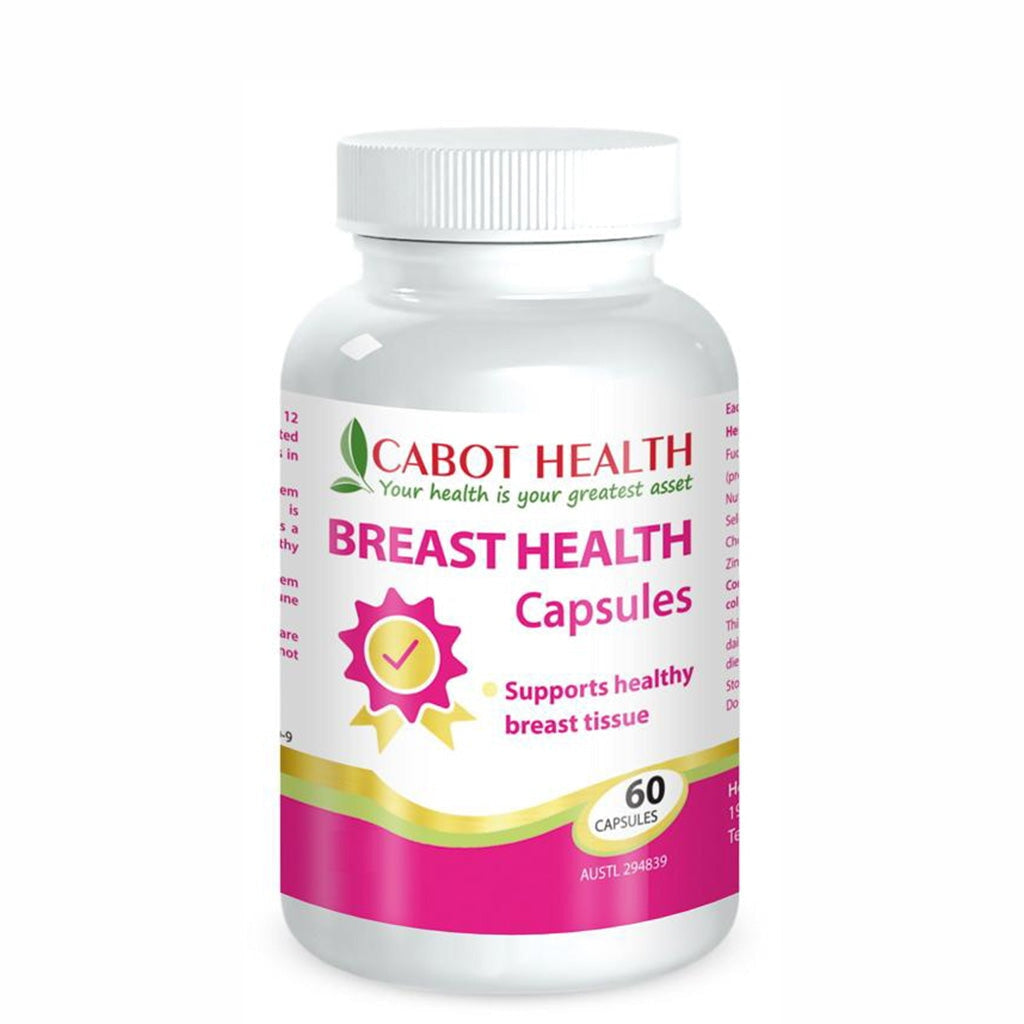 Cabot Health Breast Health Supplement for Women - Natural Support for Breast Wellness & Hormonal Balance - Ideal for Daily Use & Women's Health Maintenance