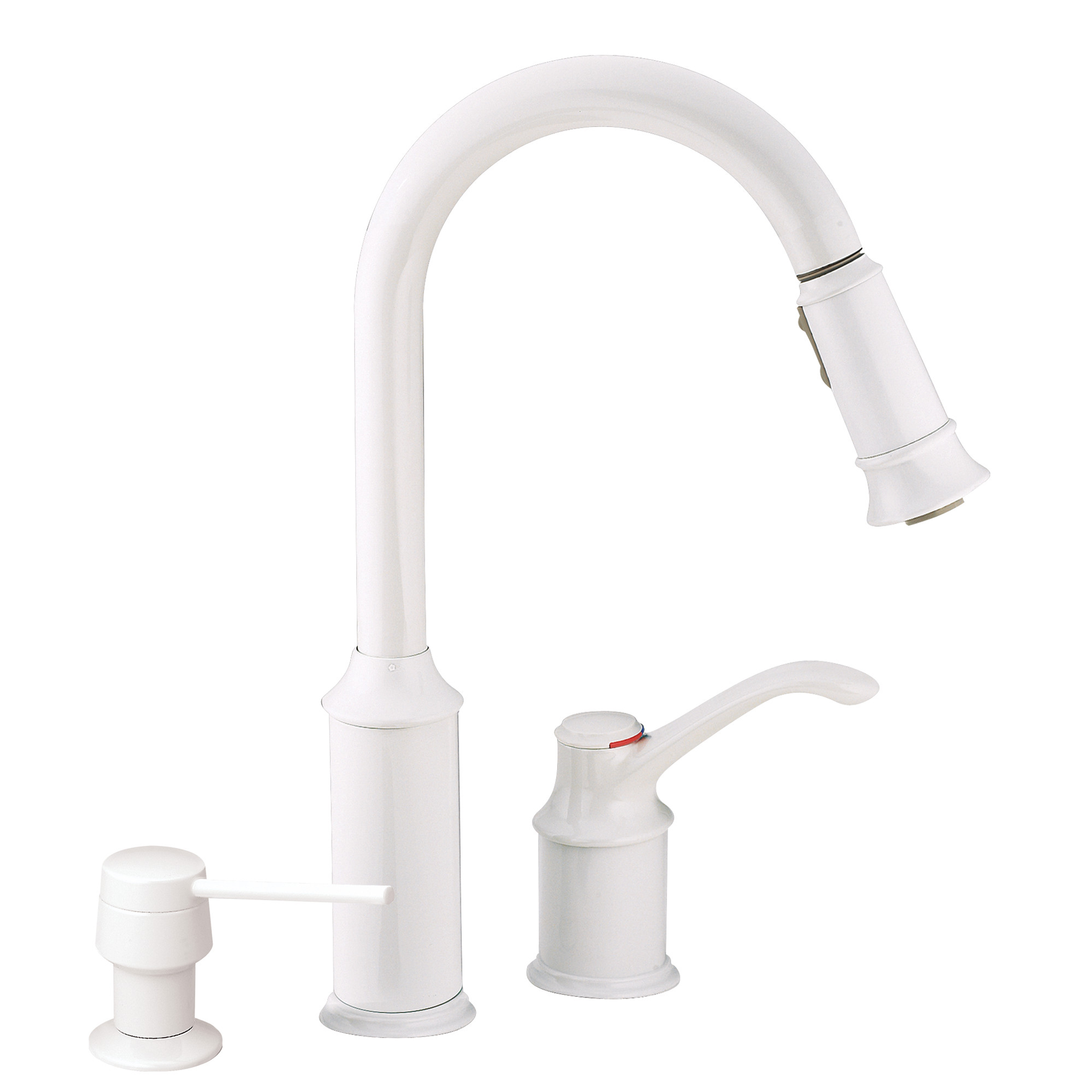 Aberdeen Chrome One Handle High Arc Pull Down Kitchen Faucet - Modern Brushed Nickel Finish for Easy Dishwashing & Food Prep - Perfect for Farmhouse & Contemporary Kitchens