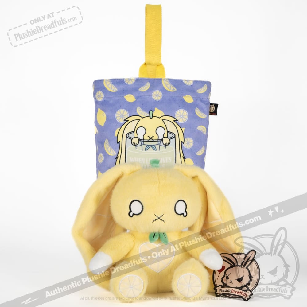 Plushie Dreadfuls Lemon Rabbit Stuffed Animal Toy - Soft Cute Bunny Plush for Kids, Gift, and Home Decor