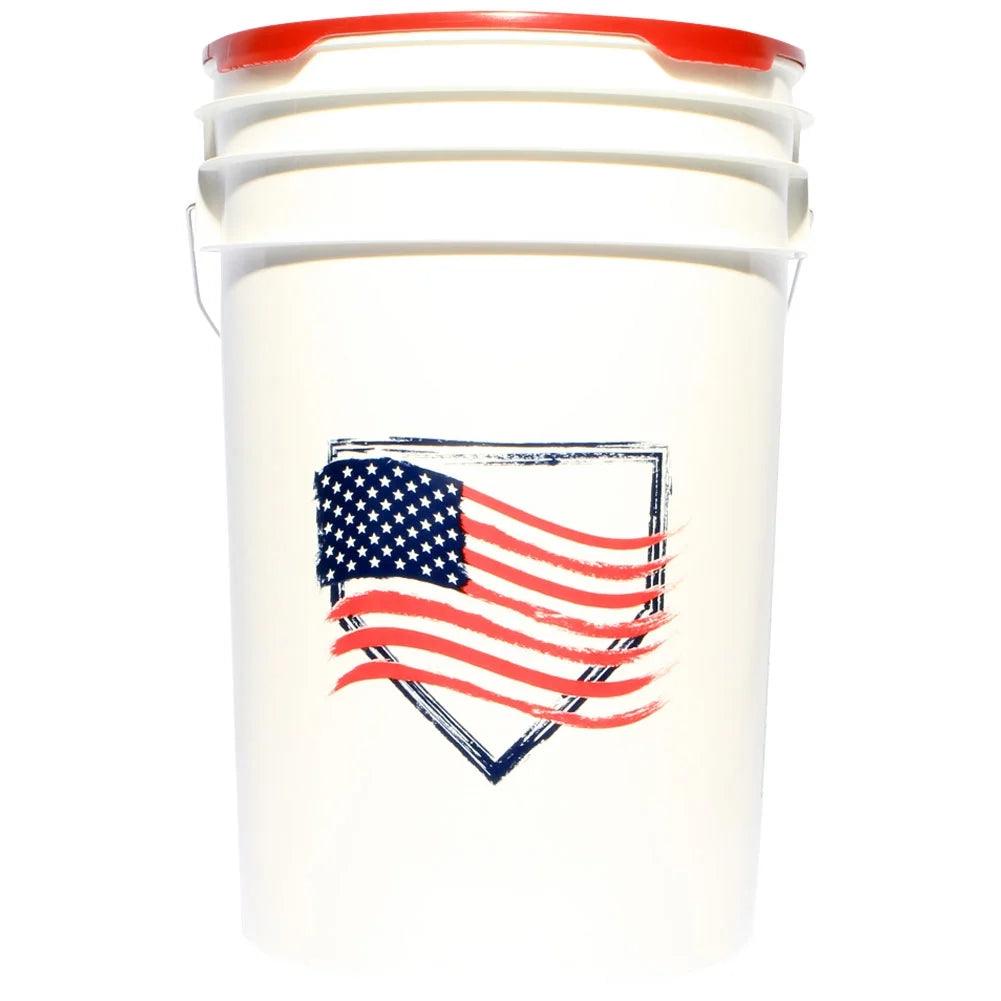 Diamond Sports 6 Gallon Bucket with Padded Lid - Heavy Duty Storage Container for Sports Equipment, Camping Gear & Home Organization
