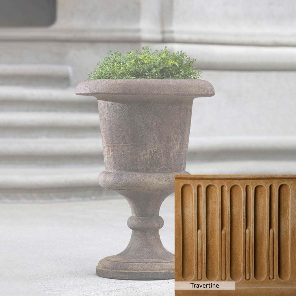 Campania International Smithsonian Goblet Urn - Elegant Glass Vase for Home Decor, Wedding Centerpieces & Memorial Displays