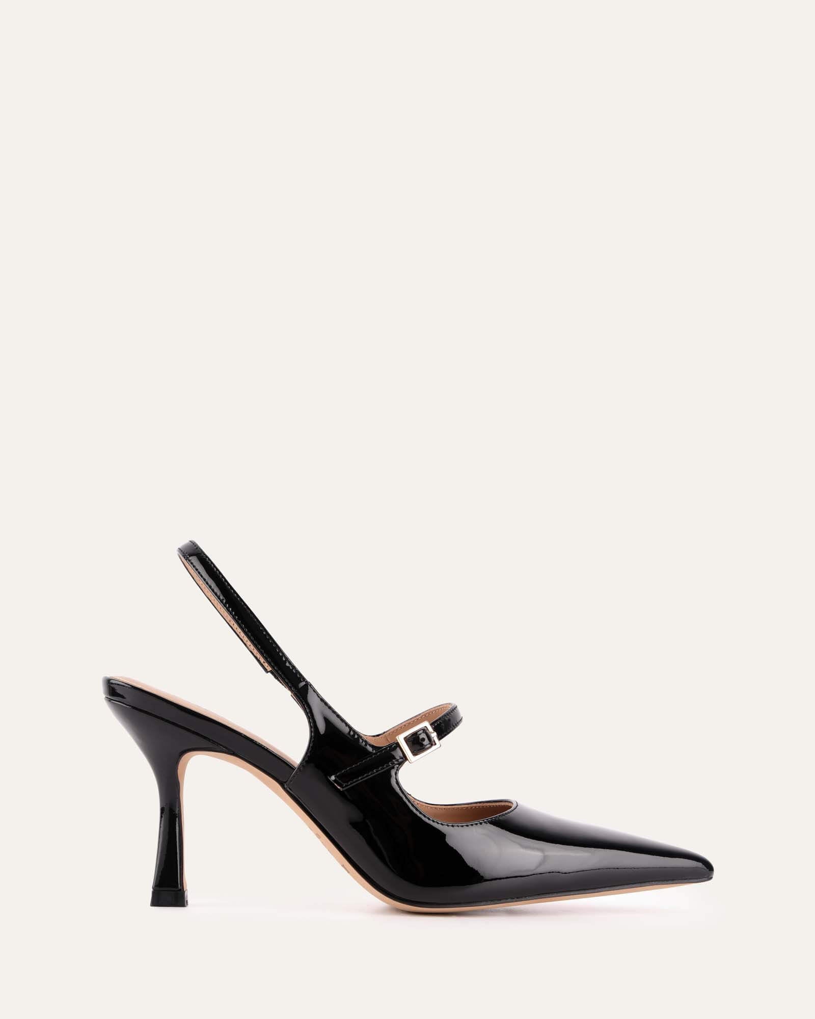 Archer Black Patent High Heels - Women's Fashion Stiletto Pumps for Party, Wedding & Evening Wear