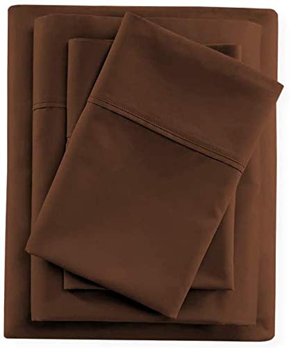 Premium 700 Thread Count Egyptian Giza Cotton King Size Sheet Set - 4 Piece Luxury Bedding for Cool & Comfortable Sleep - Perfect for Master Bedroom, Guest Room & Hotel Use