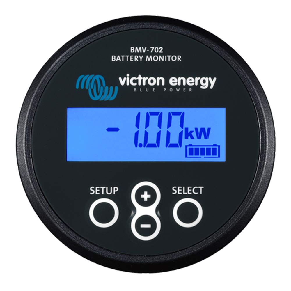 Victron Energy BMV-702 Smart Battery Monitor with Bluetooth - Accurate Voltage, Current & Power Tracking for RVs, Boats & Solar Systems - Black