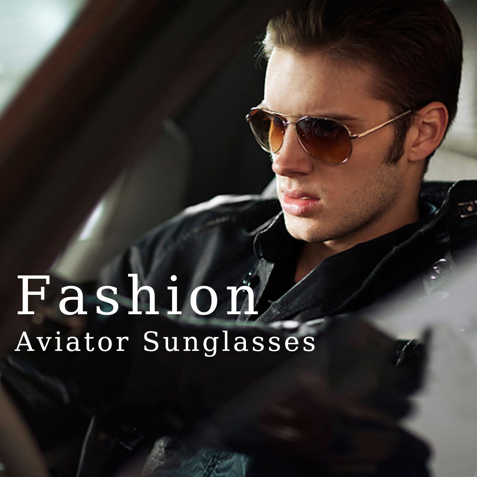 VIA LEECA Oversized Polarized Aviator Sunglasses for Men & Women - UV Protection Metal Frame Sun Glasses for Beach, Driving, Fishing & Outdoor Activities