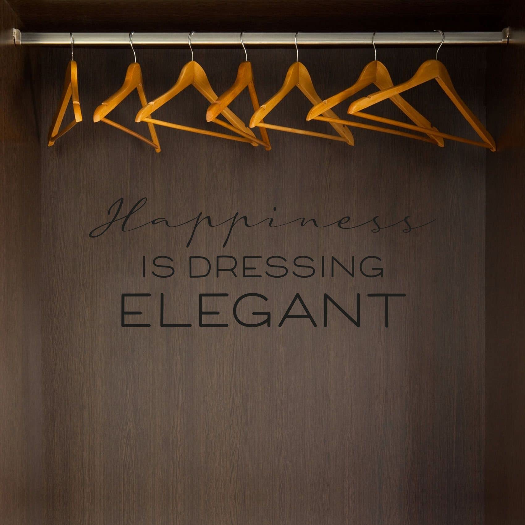 Elegant Closet Quotes Vinyl Wall Decal - 8x20 Inch Inspirational Wardrobe Sticker for Home Dressing Room, Closet Organization & Cabinet Decor | Perfect for Bedroom, Walk-in Closet and Fashion Lover's Space