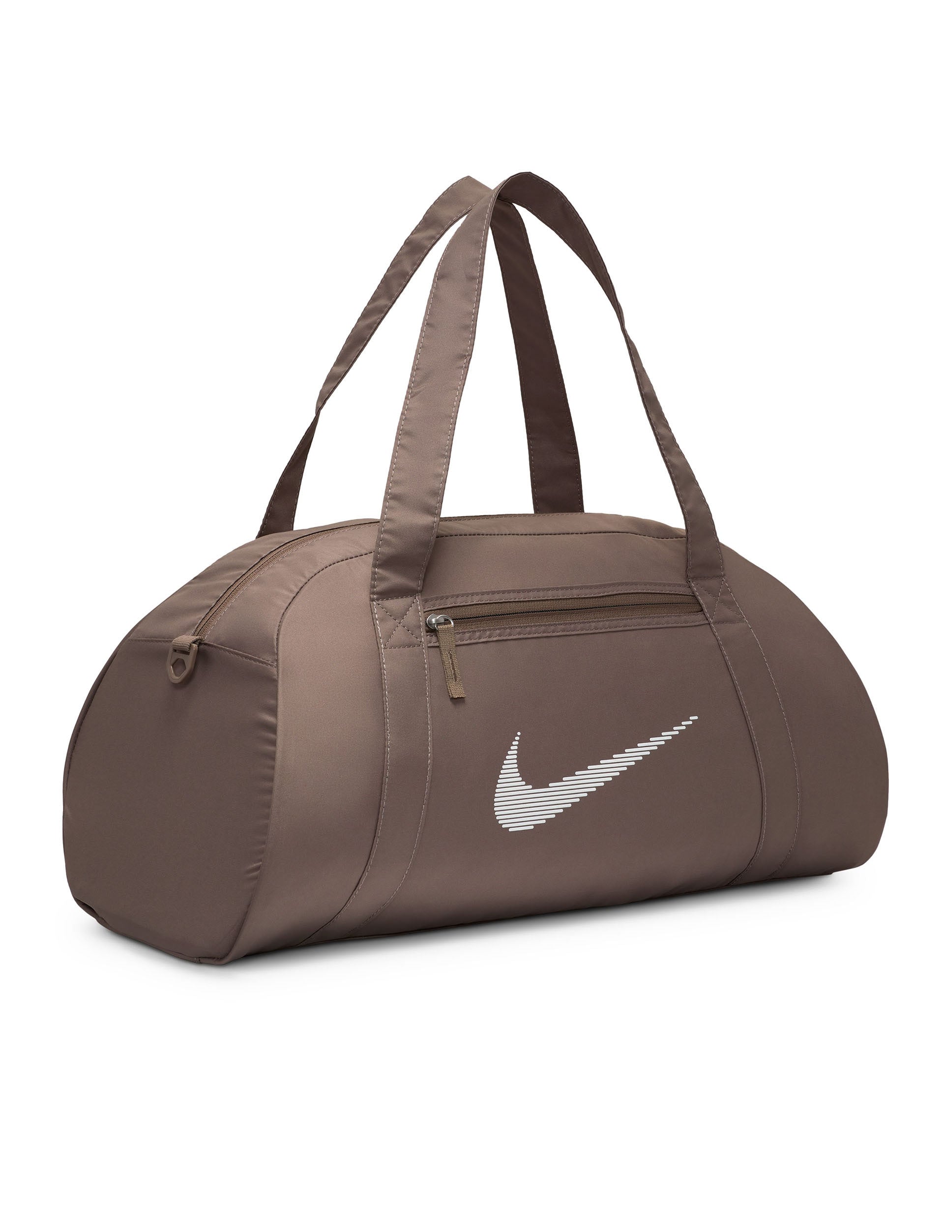 Premium Gym Club Duffel Bag - Mink Brown & White - Large Sports Tote for Workout, Travel & Weekend Getaways