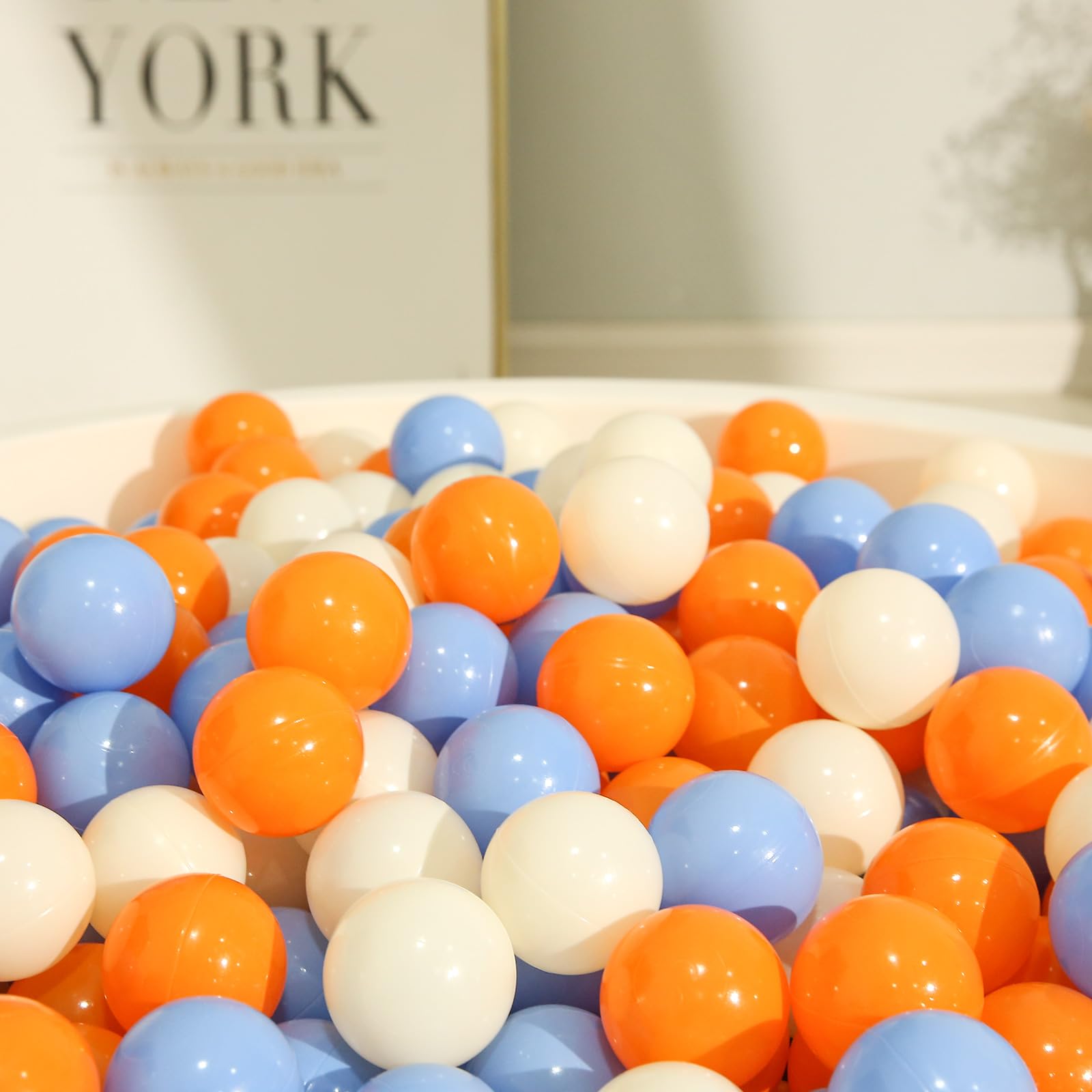 TRENDPLAY 100-Pack Plastic Ball Pit Balls - Hollow, Non-Toxic & Safe for Kids - Perfect for Toddler Play Pools, Birthday Parties & Festival Decorations - Indoor & Outdoor Fun for Children's Playtime