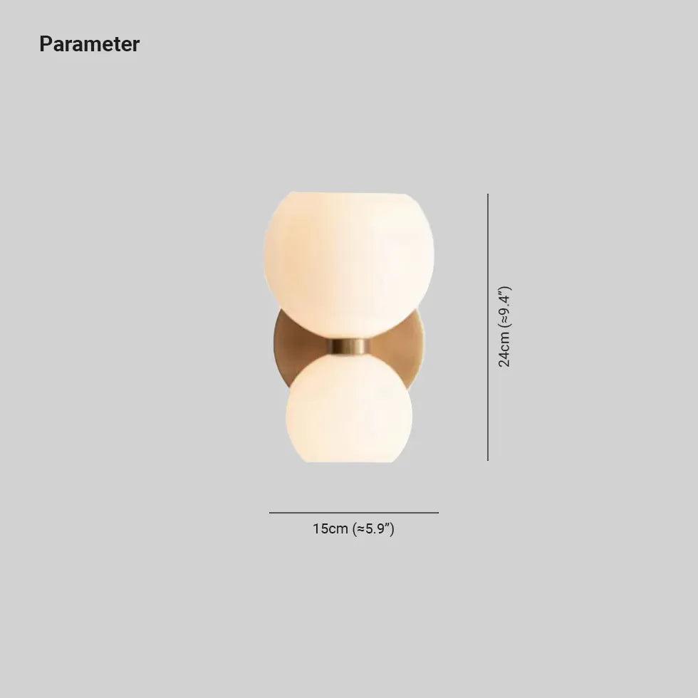 Modern Smoked Glass Wall Light - Up & Down Lighting for Living Room, Bedroom, and Hallway - Energy Efficient LED Wall Sconce for Home Decor