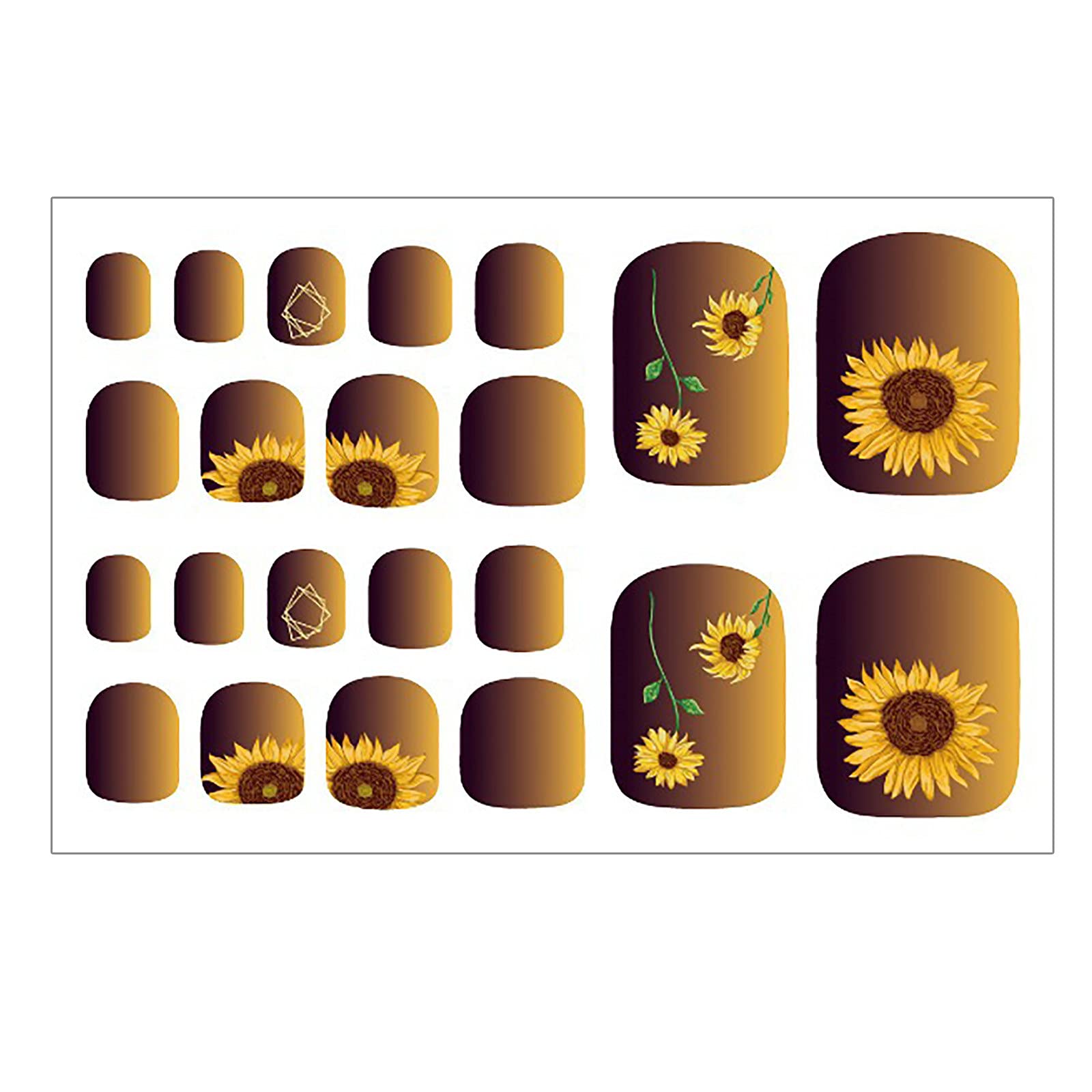 2022 New Self-Adhesive Toe Nail Art Stickers - Waterproof Nail Polish Decals for Women & Girls - Perfect for Parties, Vacations & Pedicures