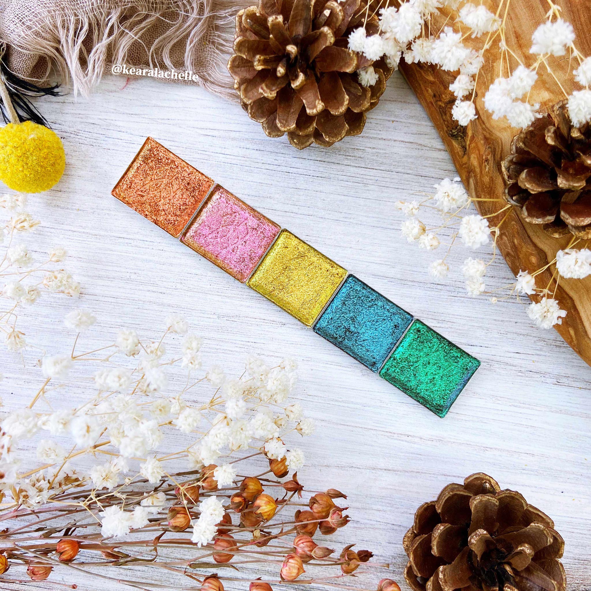Burnt Sienna Deep Iridescent Multichrome Eyeshadow - Long Lasting Pigmented Makeup for Day & Night Looks