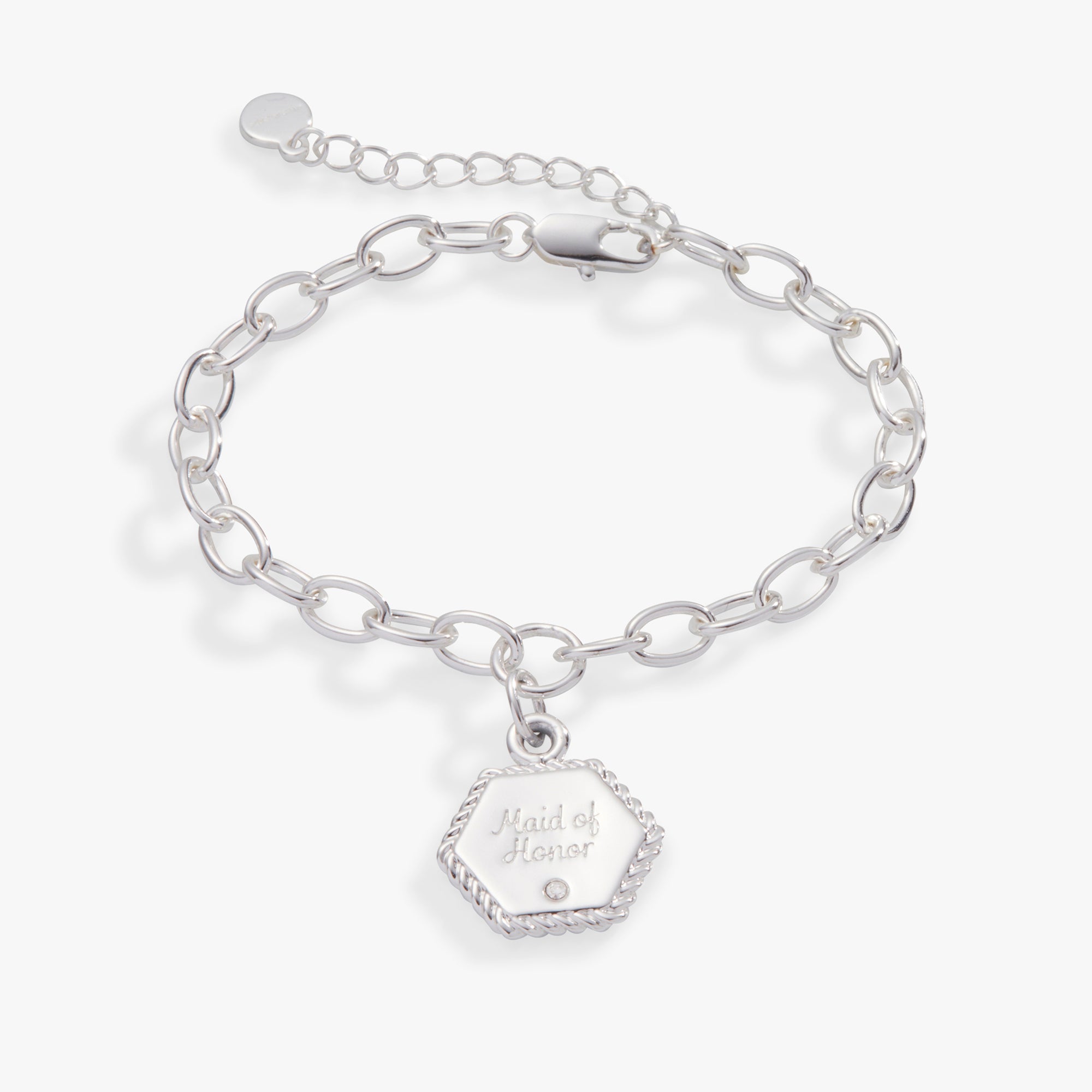 Elegant Adjustable 'Maid of Honor' Charm Bracelet - Perfect for Bridal Showers, Weddings & Special Occasions