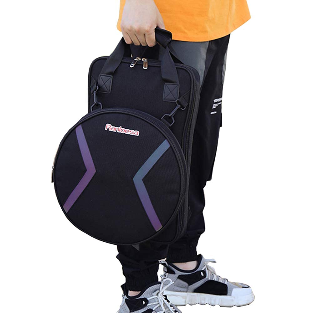 12 Inch Silent Drum Practice Pad Bag - Waterproof Drum Pad Case with Adjustable Dual Straps | Perfect for Quiet Drumming Practice at Home, Studio & Travel