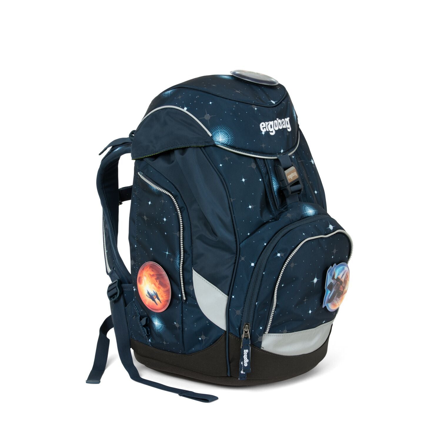 Ergobag Pack School Backpack 6-Piece Set - AtmosBear Glow Edition | Lightweight Kids Bookbag for Boys & Girls | Perfect for School, Travel & Outdoor Adventures
