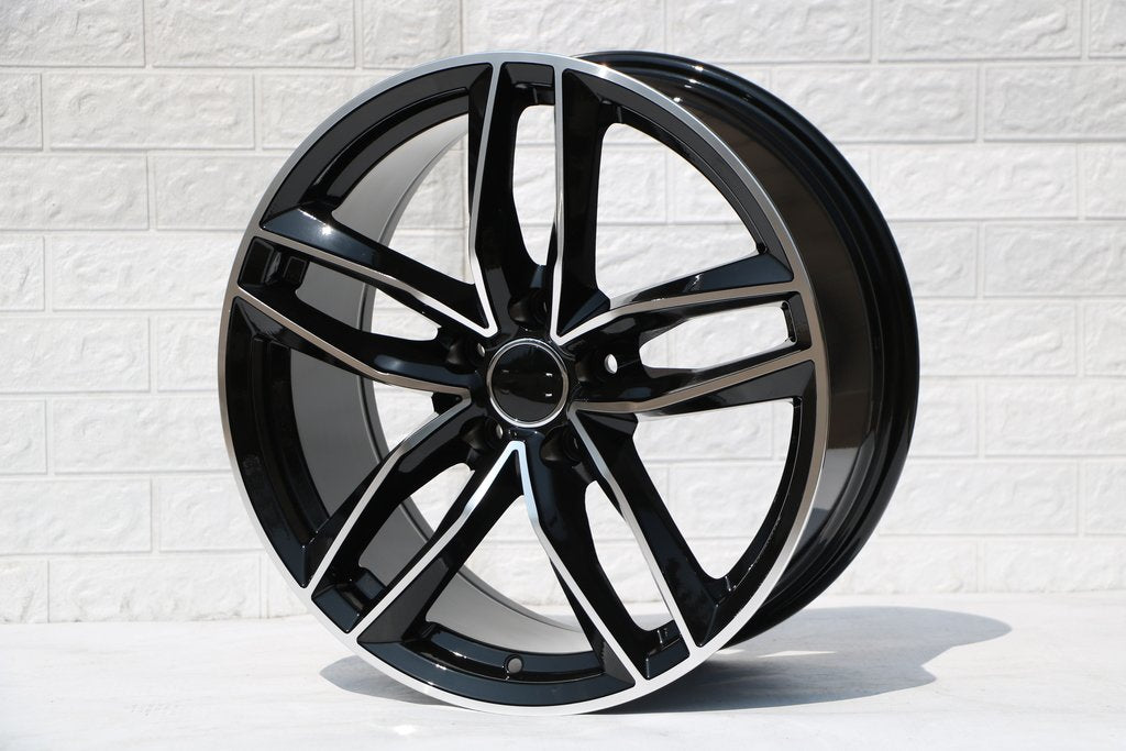 19-Inch Alloy Wheels for Audi A4 A5 A6 A7 A8 Q2 Q3 Q5 Q7 QS3 RS5 RS6 RS7 S4 S5 S6 S7 S8 SQ5 SQ7 - Premium Replacement Rims for Luxury Cars & SUVs - Perfect for Street Performance & Custom Upgrades