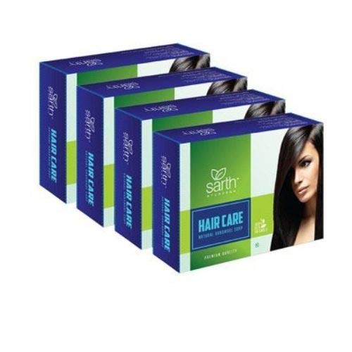 Organic Ayurvedic Shikakai Amla Reetha Coconut Oil Shampoo Bar - 4 x 100g Herbal Hair Wash Soap for Dry, Damaged Hair | Natural Cleansing & Nourishing | Eco-Friendly Bath & Travel Use
