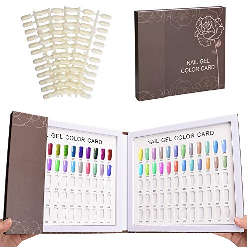120 Colors Nail Display Chart - Brown Rose