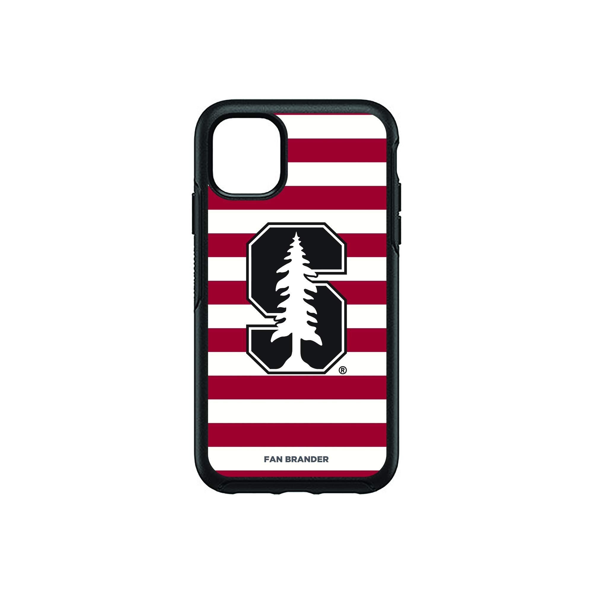 NCAA OtterBox Symmetry Phone Case Compatible with Apple iPhone - Stripes Design | Durable Protection for Sports Fans & Everyday Use