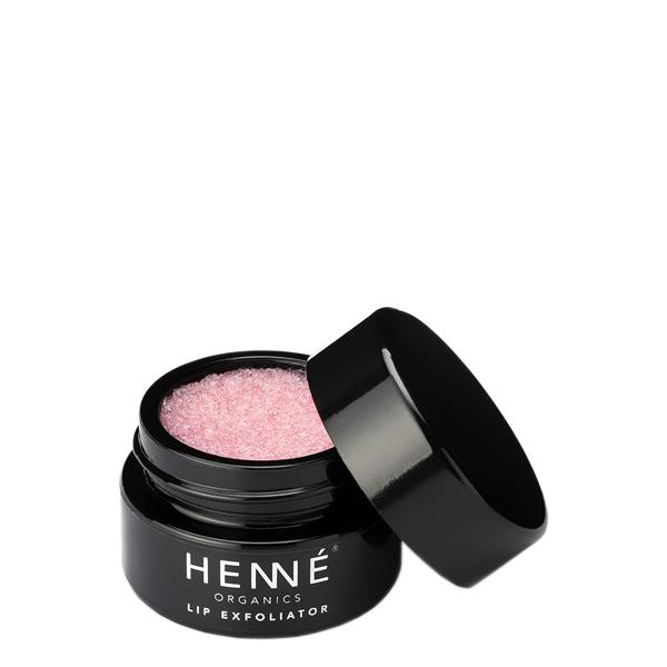 Henne Organics Lip Scrub - Natural Exfoliator for Soft, Smooth Lips - Vegan & Cruelty-Free - Perfect for Dry, Chapped Lips Care - Use Before Lipstick or Bedtime