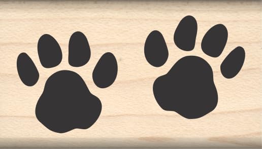 Impression Paws Rubber Stamp for Scrapbooking & Crafts - 0.75